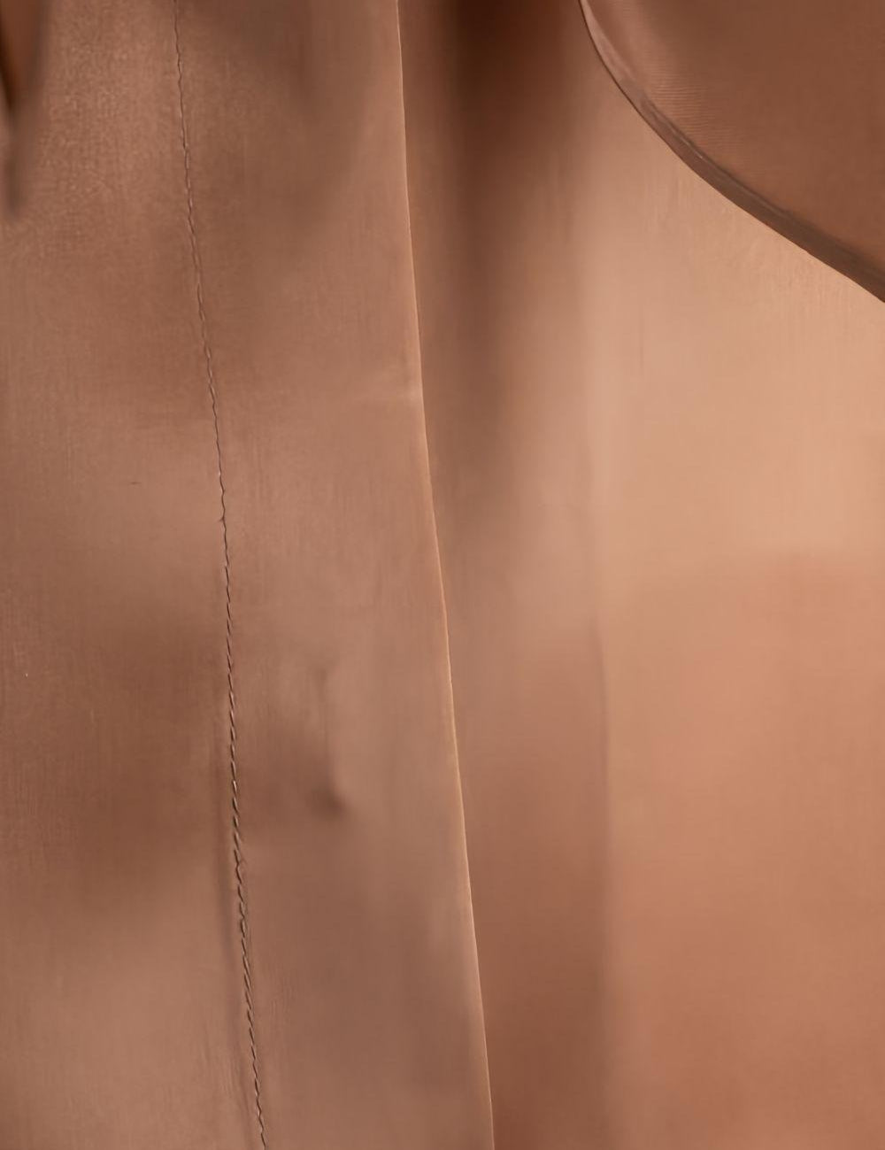 Blusa con fiocco in seta in marrone Alberta ferretti - donna 