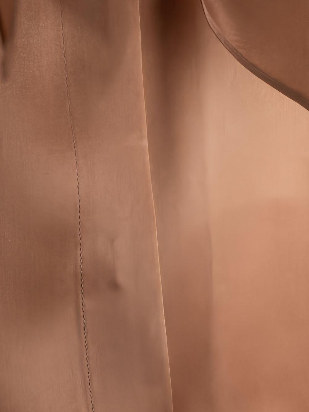 Blusa con fiocco in seta in marrone Alberta ferretti - donna 