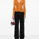 Jeans dritti con 5 tasche in nero Self-portrait - donna 
