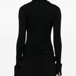 Camicia a maniche lunghe in nero 