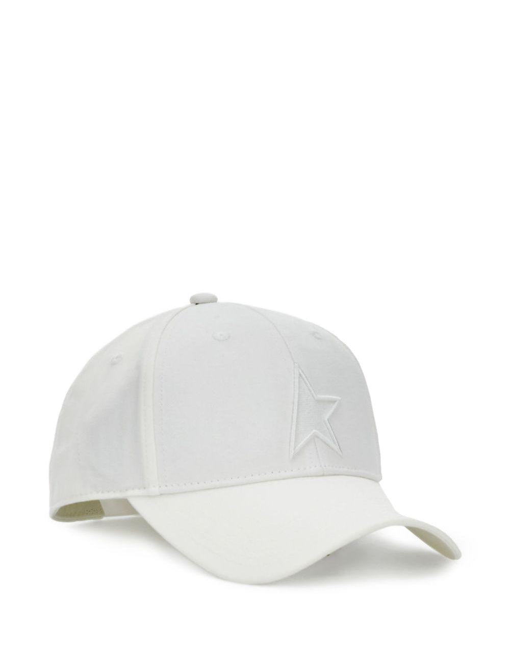 Cappellino da baseball in cotone con dettaglio a stella in bianco Golden goose - unisex 