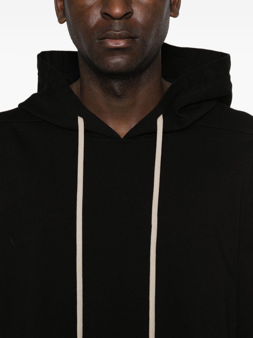Felpa con cappuccio in nero Rick owens - uomo 