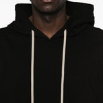 Felpa con cappuccio in nero Rick owens - uomo 