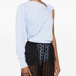 Body Serena drappeggiato in azzurro The andamane - donna 