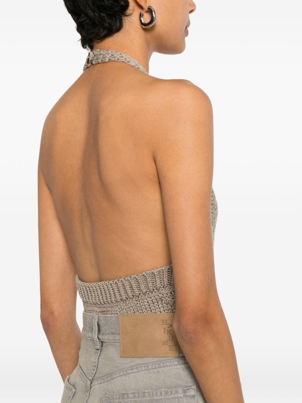 Jeans a gamba larga con effetto sbiadimento bethany in beige Haikure - donna 