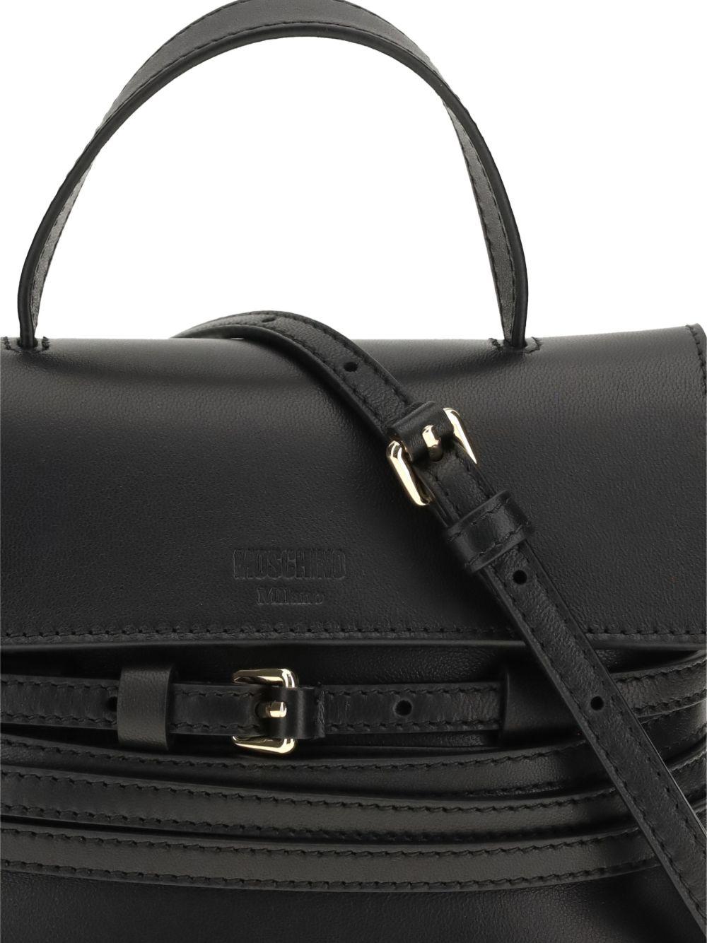 Borsa a mano tie me mini in nero Moschino - donna 