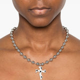 Collana Tipsy Cross in argento Darkai - unisex 