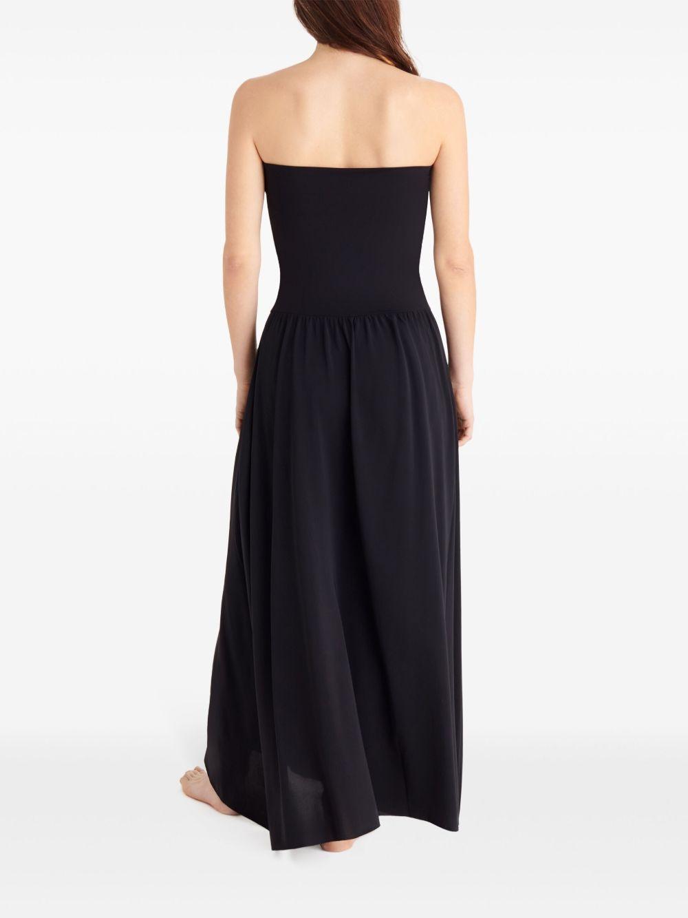 Copricostume lungo a fascia in nero Oda Eres - donna 