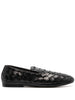 Men's Henderson Baracco Guinea Square-Toe Loafers in Black