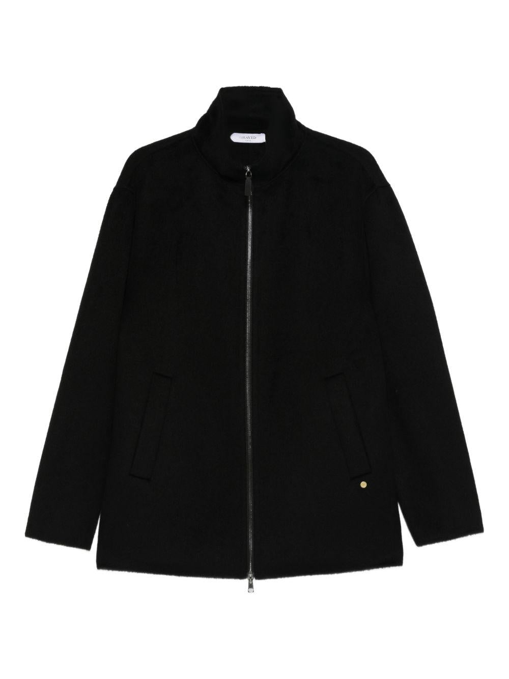 Giacca con zip in nero Grayed - uomo 