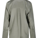 Blusa in cady di seta stretch dover in verde Maxmara - donna 