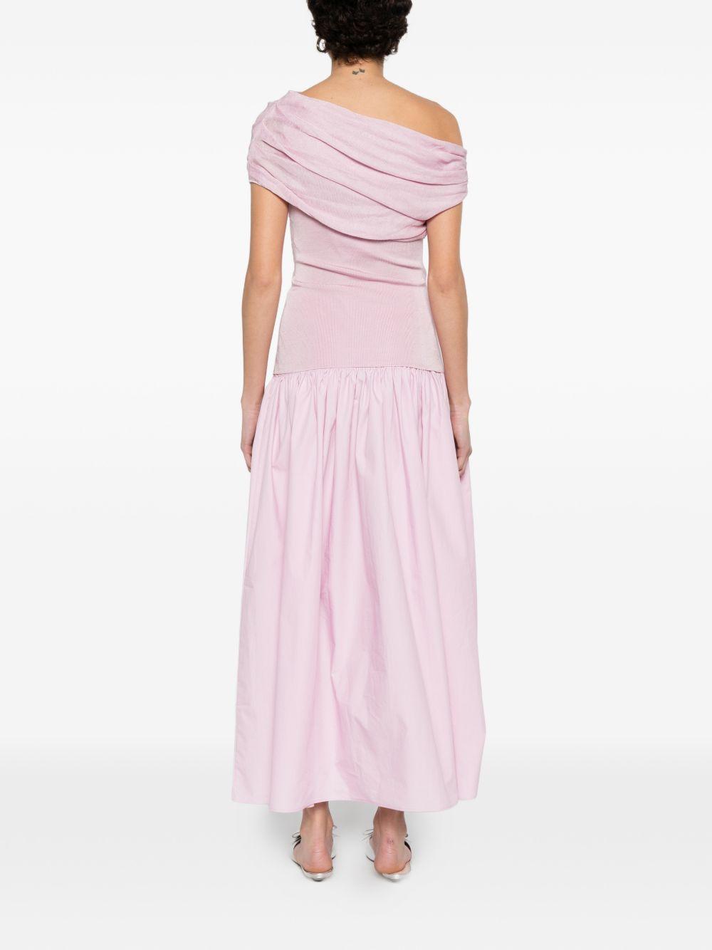 Abito midi con ruches in rosa Self-Portrait - donna 