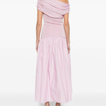 Abito midi con ruches in rosa Self-Portrait - donna 