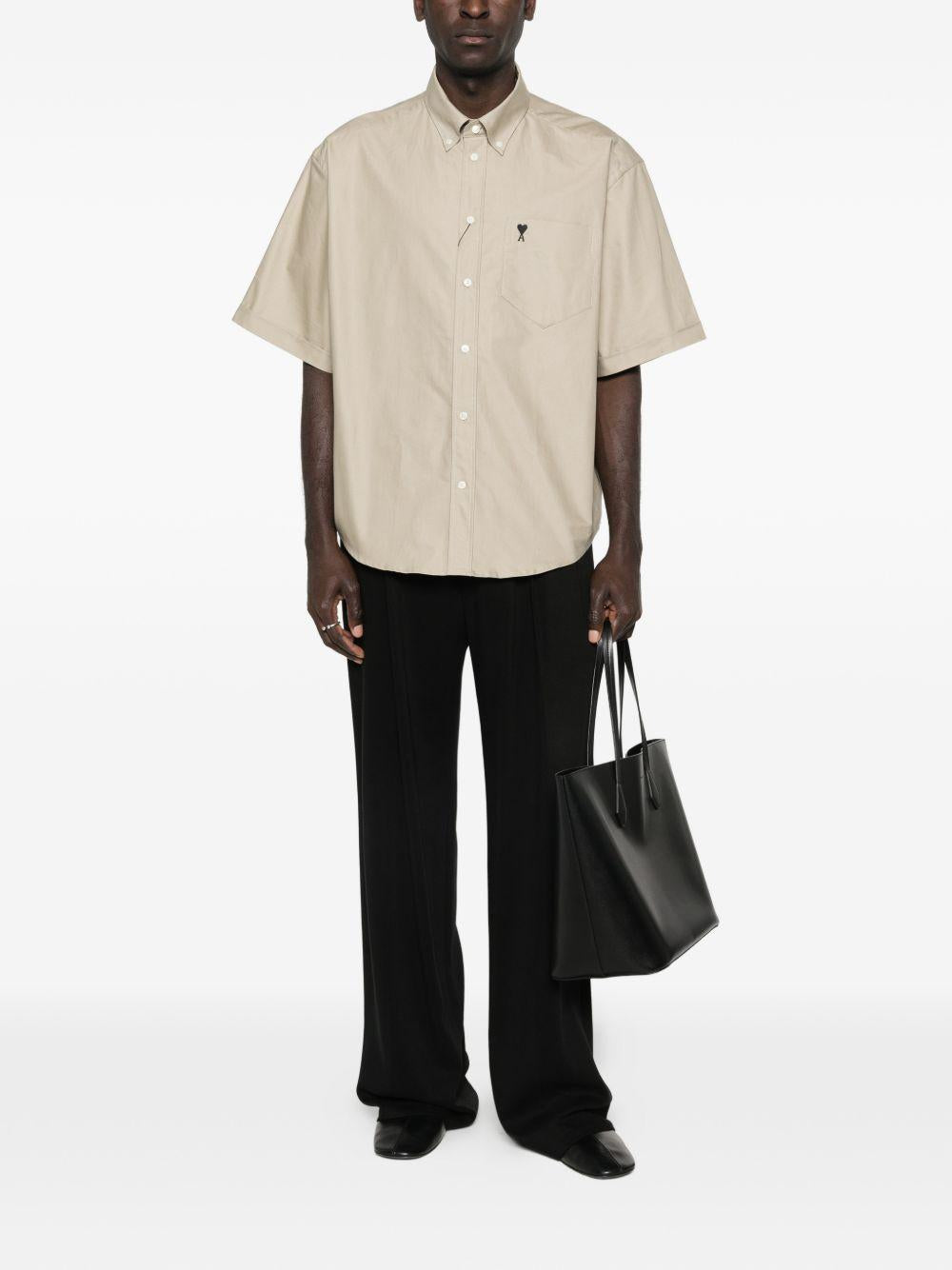 Camicia Ami de Coeur in beige Ami Paris - uomo 
