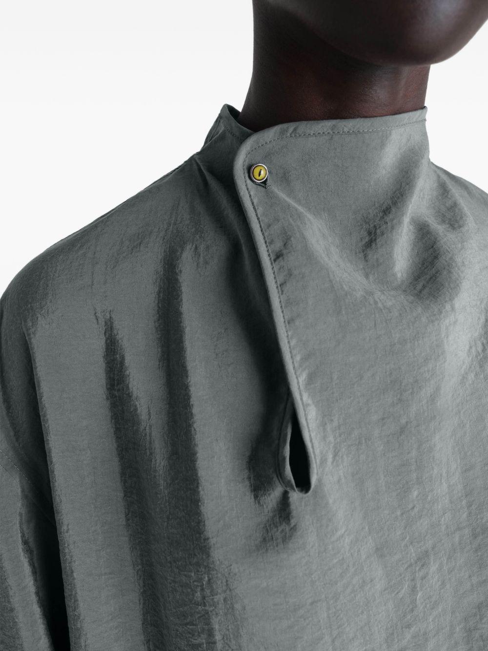 Blusa con collo rialzato in grigio LEMAIRE  - donna 
