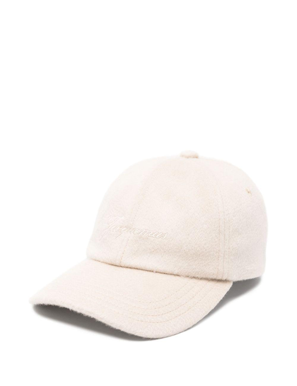 Cappello la casquette cachemiro in beige Jacquemus - unisex 