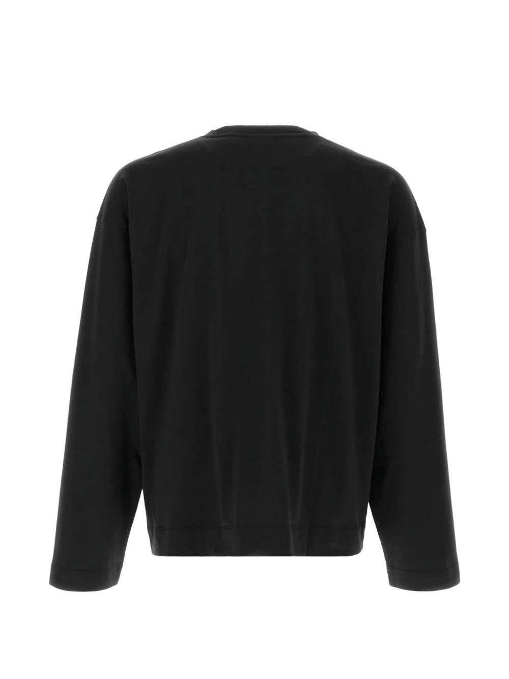T-shirt a maniche lunghe hegland in nero 
