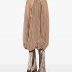 Mantella luxor in seta in beige Rick Owens - donna 