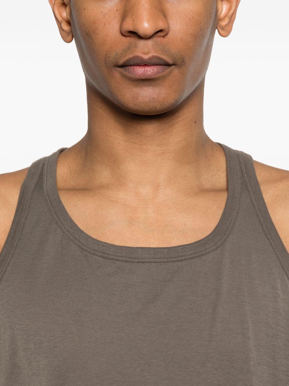 Canotta in cotone in grigio Rick owens drkshdw - uomo 