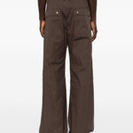 Pantaloni con dettaglio zip in grigio Rick owens - uomo 