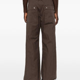 Pantaloni con dettaglio zip in grigio Rick owens - uomo 