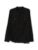 Camicia con tasche sul petto in nero Rick owens - uomo
