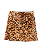 Minigonna con stampa animalier in marrone Thelaurent - donna 