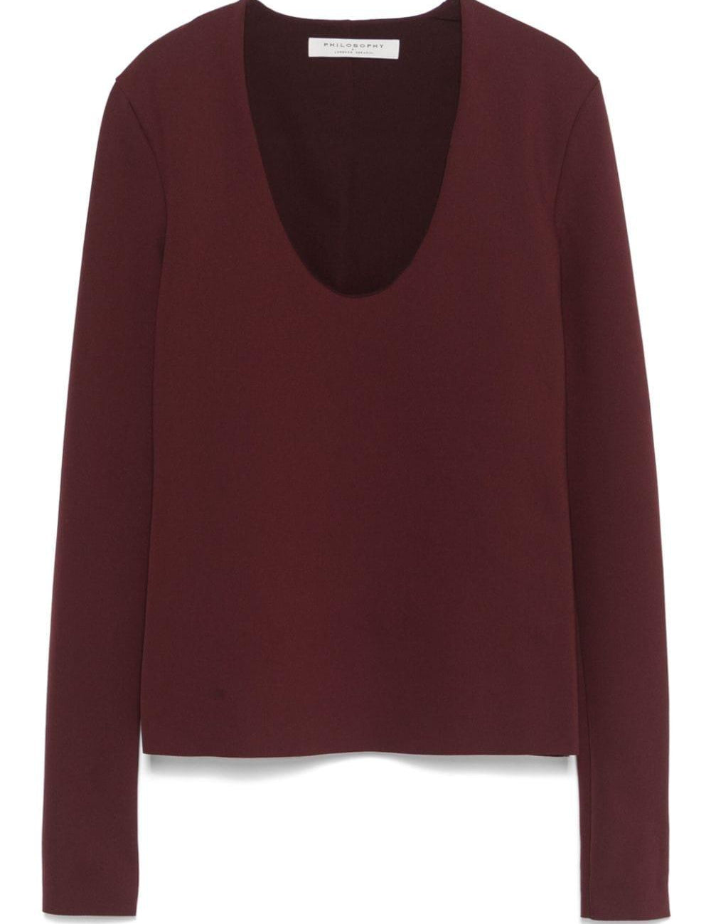 Maglia Scuba in bordeaux Philosophy - donna 