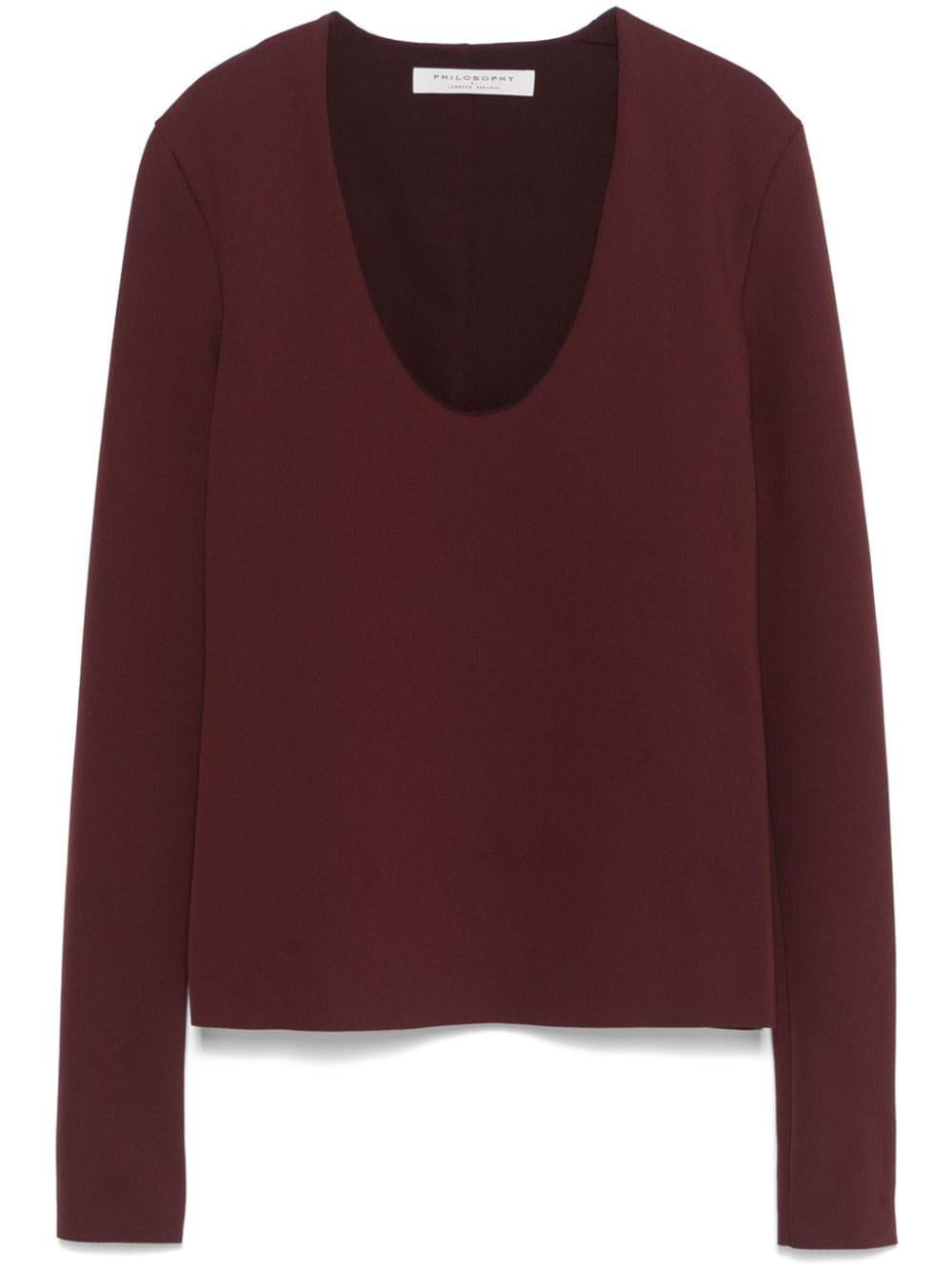 Maglia Scuba in bordeaux Philosophy - donna 