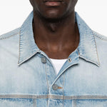 Giacca denim con tasche in azzurro ERL - uomo 