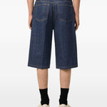 Blue five-pocket denim shorts Ami paris - uomo 