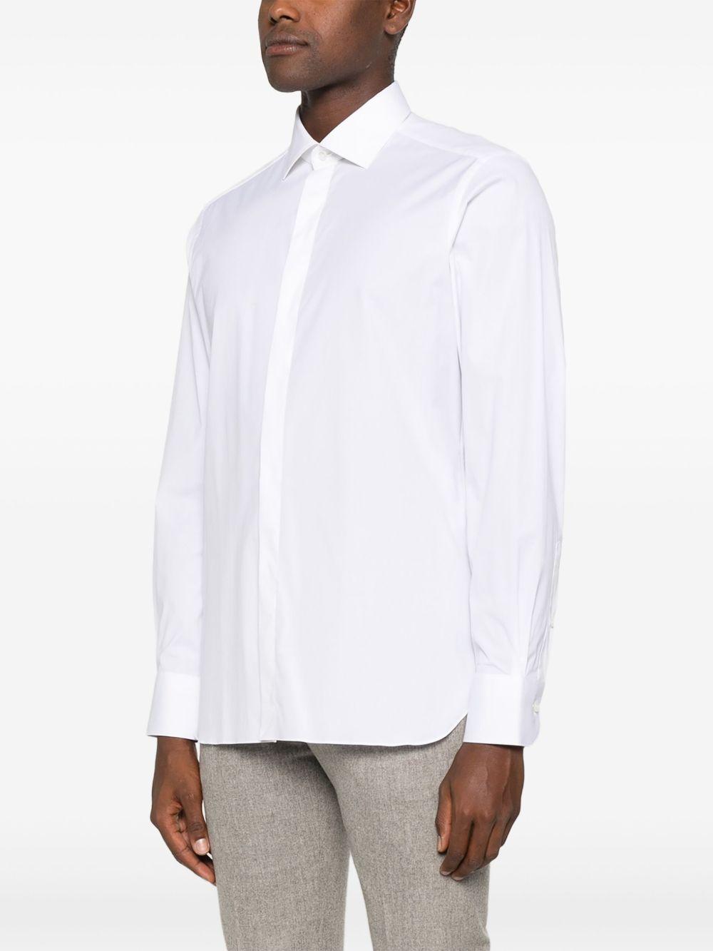 Camicia classica in bianco Zegna - uomo 