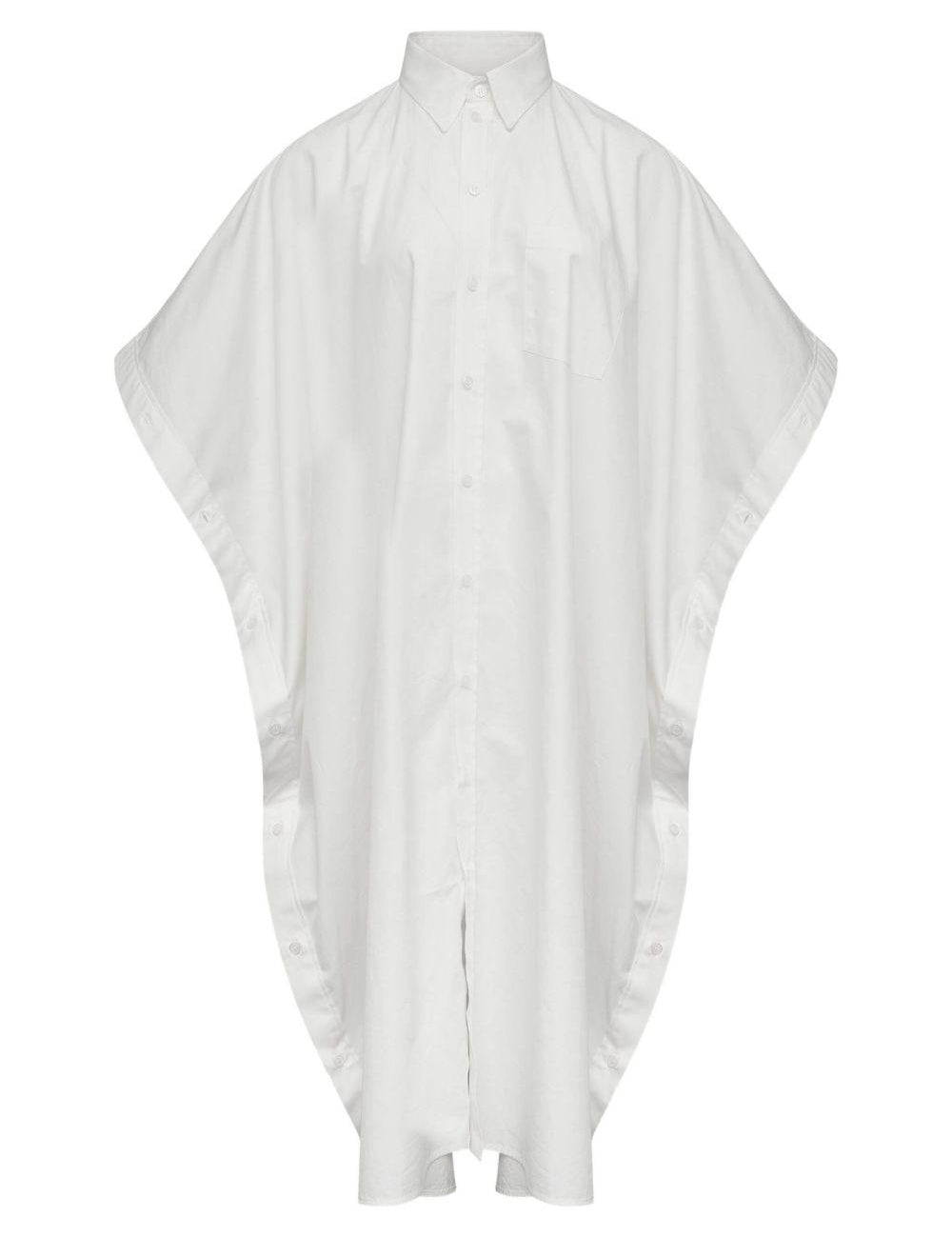 Chemisier con bottoni in bianco Mm6 maison margiela - donna 