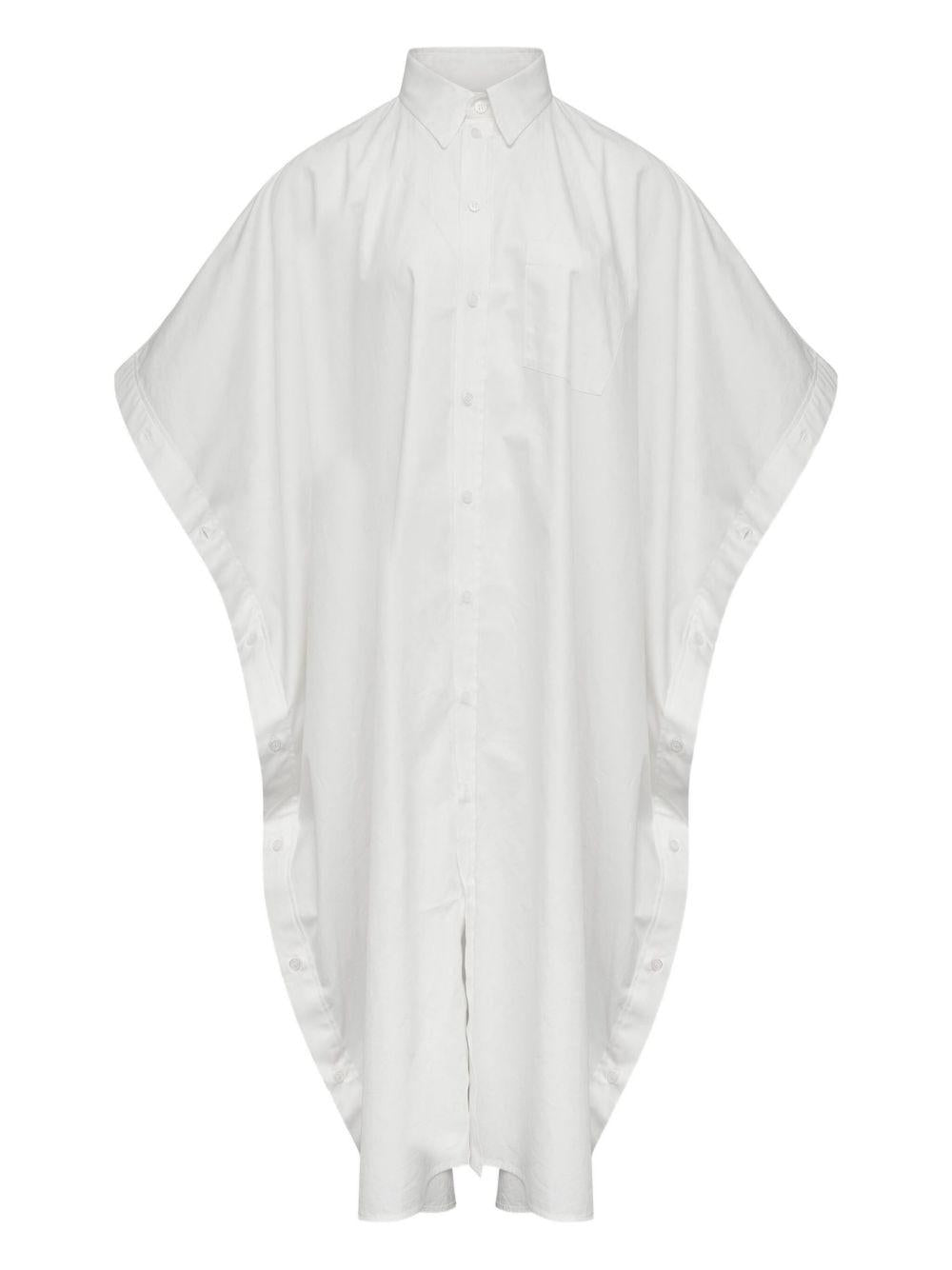 Chemisier con bottoni in bianco Mm6 maison margiela - donna 