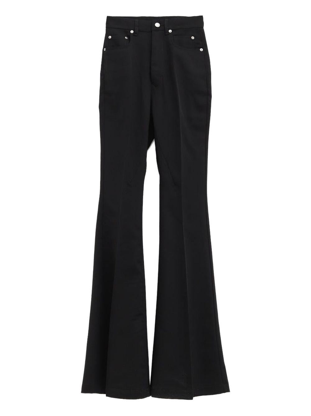 Jeans bolan svasati in nero Rick owens - donna 