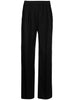 Pantaloni Takaroa in nero Loulou de saison - donna