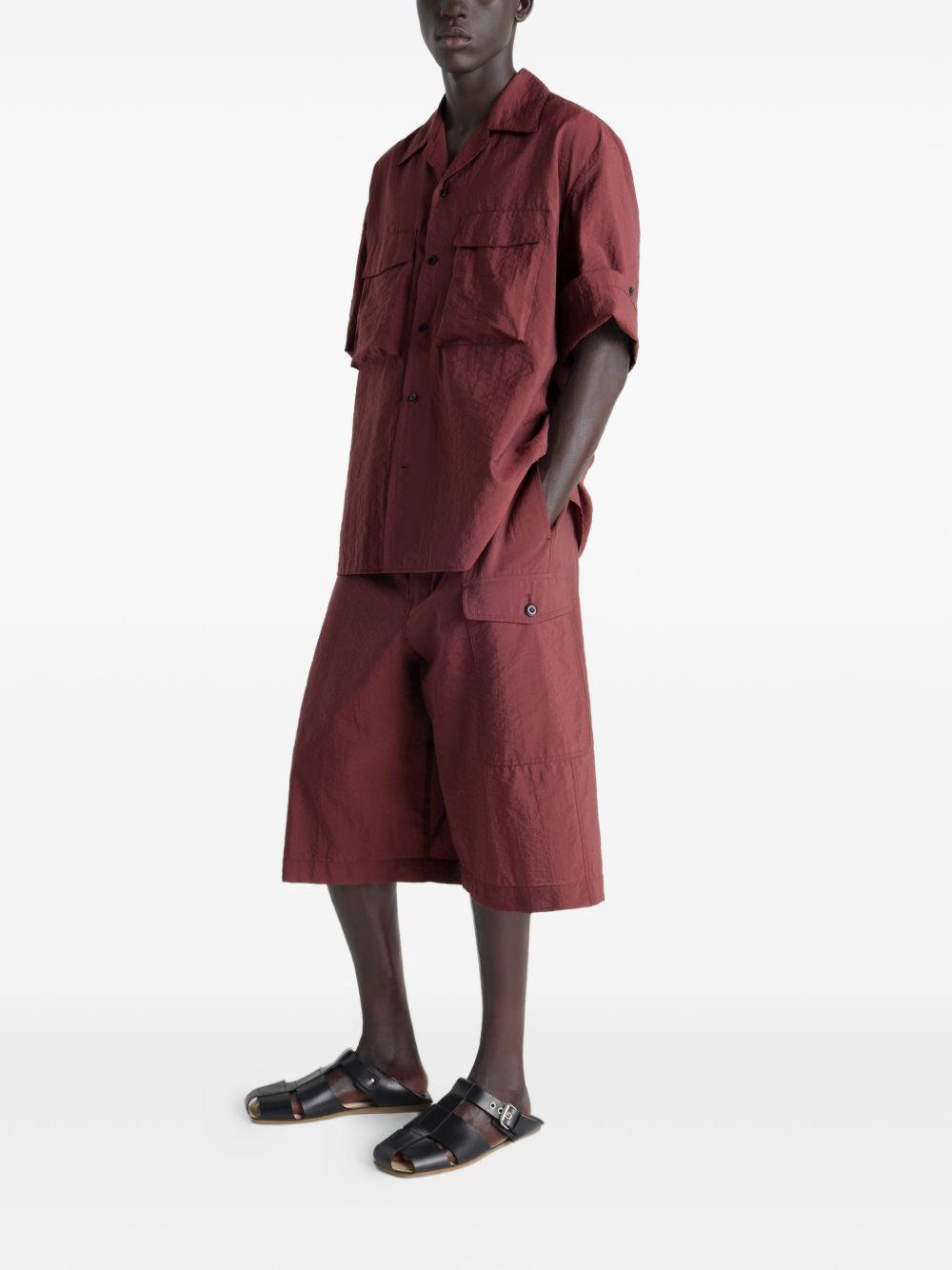 Bermuda con coulisse in borgogna LEMAIRE  - donna 
