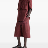 Bermuda con coulisse in borgogna LEMAIRE  - donna 