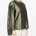 Blusa satinata racconto in verde 's maxmara - donna 