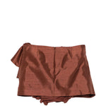 Minigonna con ruches in marrone Shushu/tong - donna 