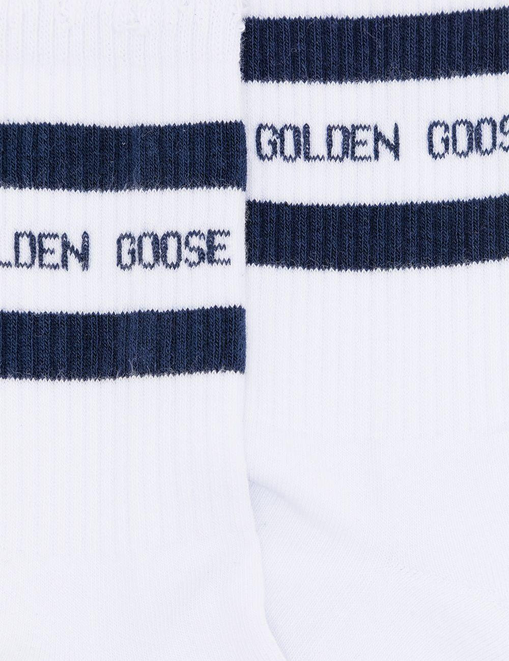 Calzini a coste in bianco Golden goose - unisex 