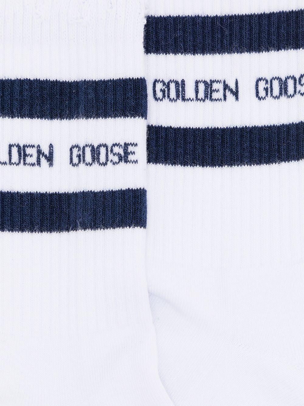 Calzini a coste in bianco Golden goose - unisex 