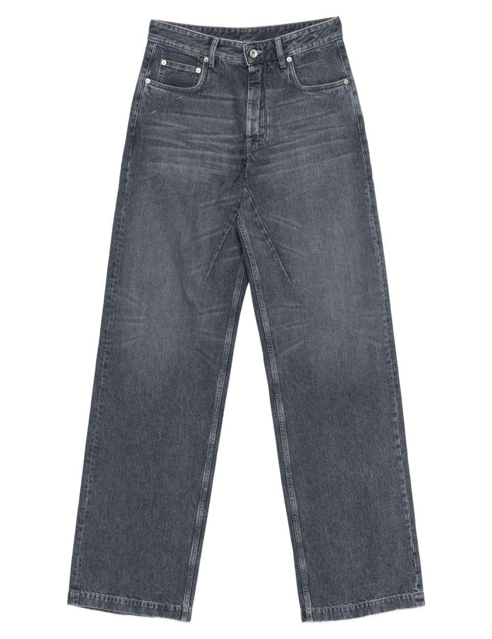 Jeans Geth con effetto schiarito in grigio Rick owens drkshdw - donna 