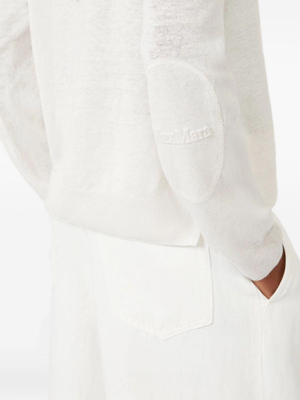 Top a maniche lunghe fervore in bainco 's maxmara - donna 