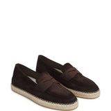 Mocassini in pelle in marrone Santoni - uomo 