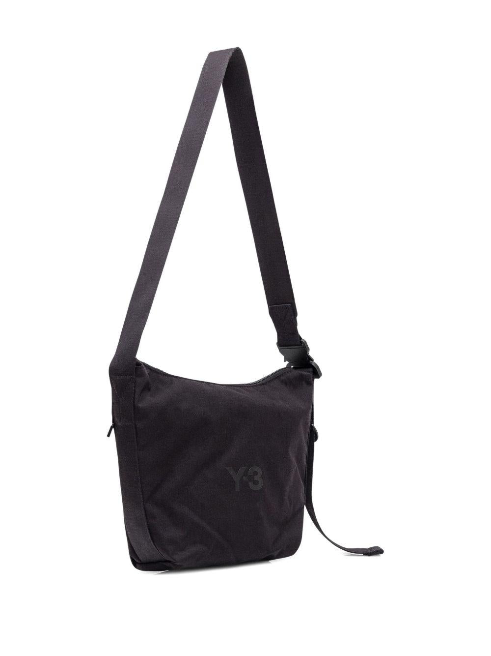 Borsa a tracolla con logo in nero Y-3 - uomo 