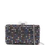 Clutch con cristalli in nero Self-Portrait - donna 