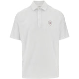 Polo con logo e toppa in bianco Brunello cucinelli - uomo 