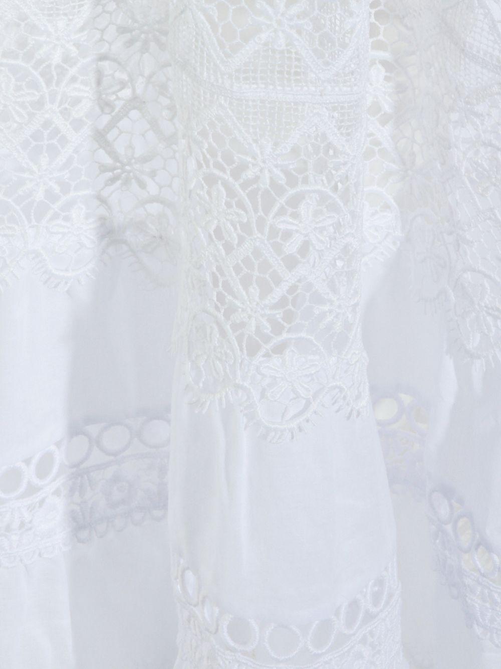 Gonna a balze con dettagli in pizzo Serza in bianco Charo ruiz ibiza 1989 - donna 