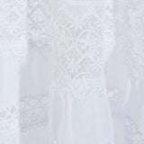 Gonna a balze con dettagli in pizzo Serza in bianco Charo ruiz ibiza 1989 - donna 